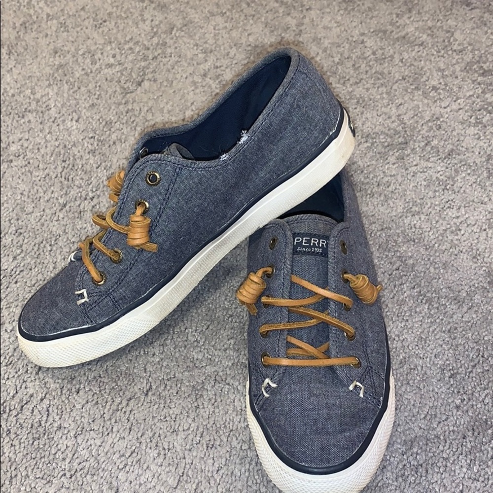 Dark Blue Sperry Sneakers